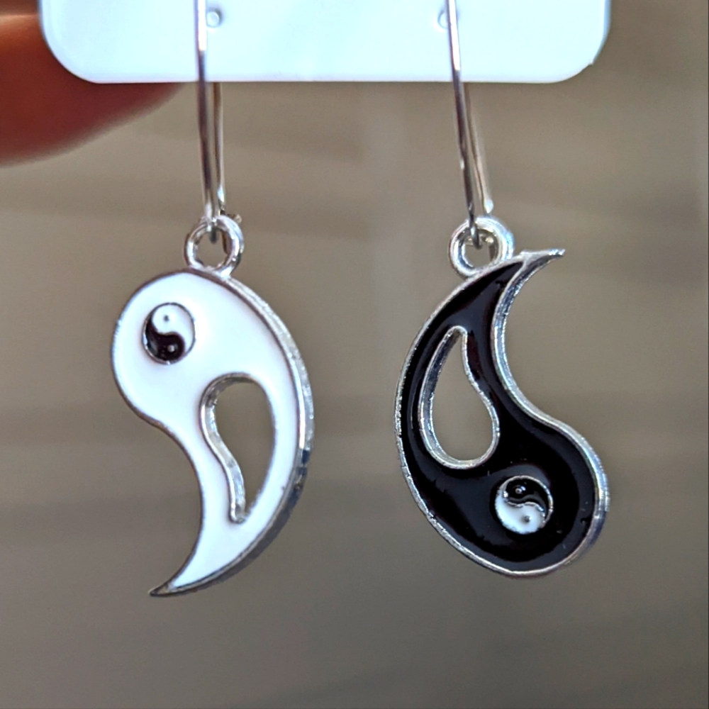 Yin Yang Dangle Earrings + Another Pair
